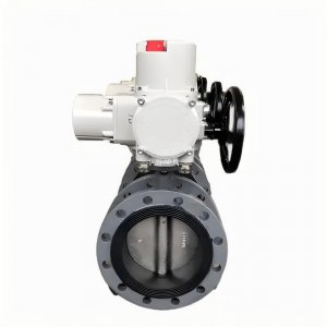 D941X-10C,DN200 PN1.0橡膠軟密封電動法蘭蝶閥