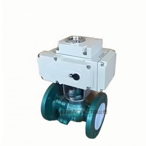 電動球閥Q941F46-16C  DN80強腐蝕性介質(zhì)管路